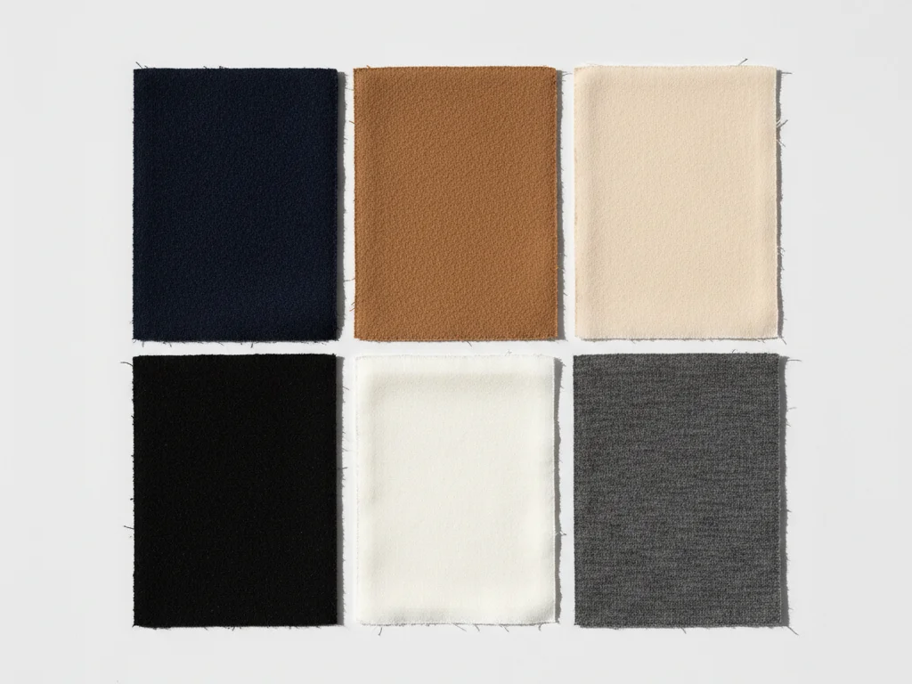 Palette de couleurs neutres pour garde-robe