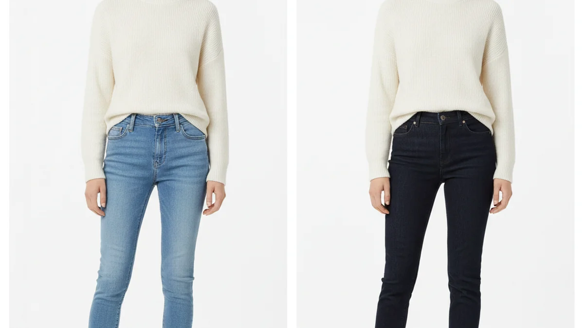 Comparaison jean mal ajusté vs jean bien coupé