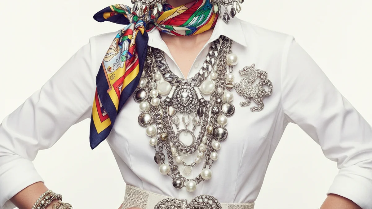 Surcharge d'accessoires dans une tenue