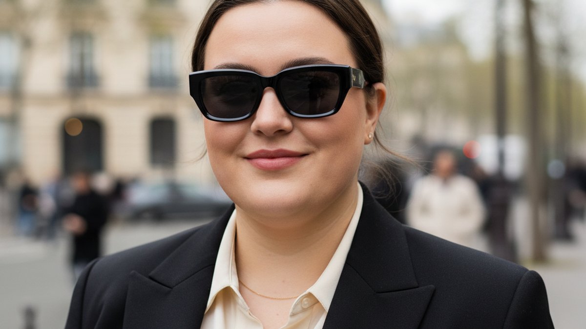 Visage rond : les lunettes rectangulaires structurent les traits et allongent le visage.