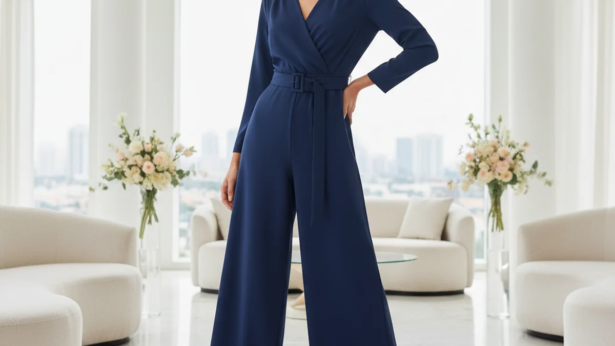 Combinaison pantalon élégante comme alternative à la robe pour un mariage