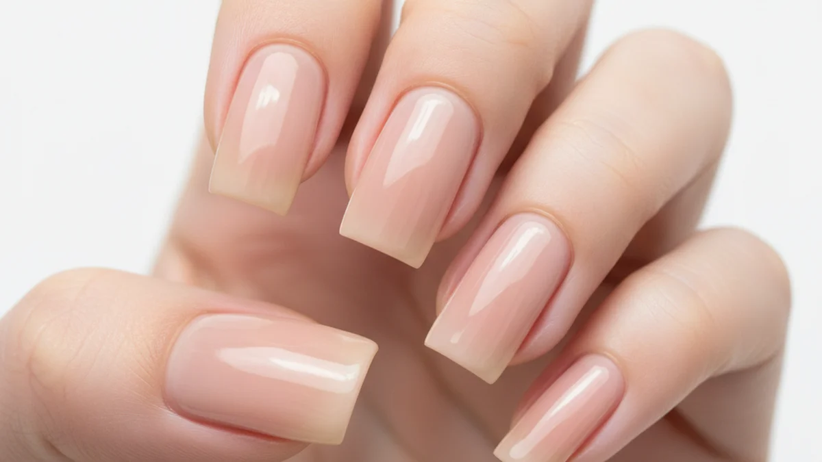 Ongle forme carrée stricte angles nets