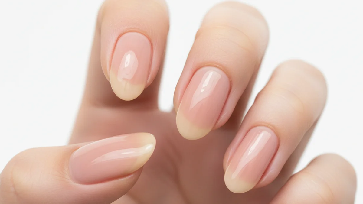 Ongle forme ovale arrondie classique