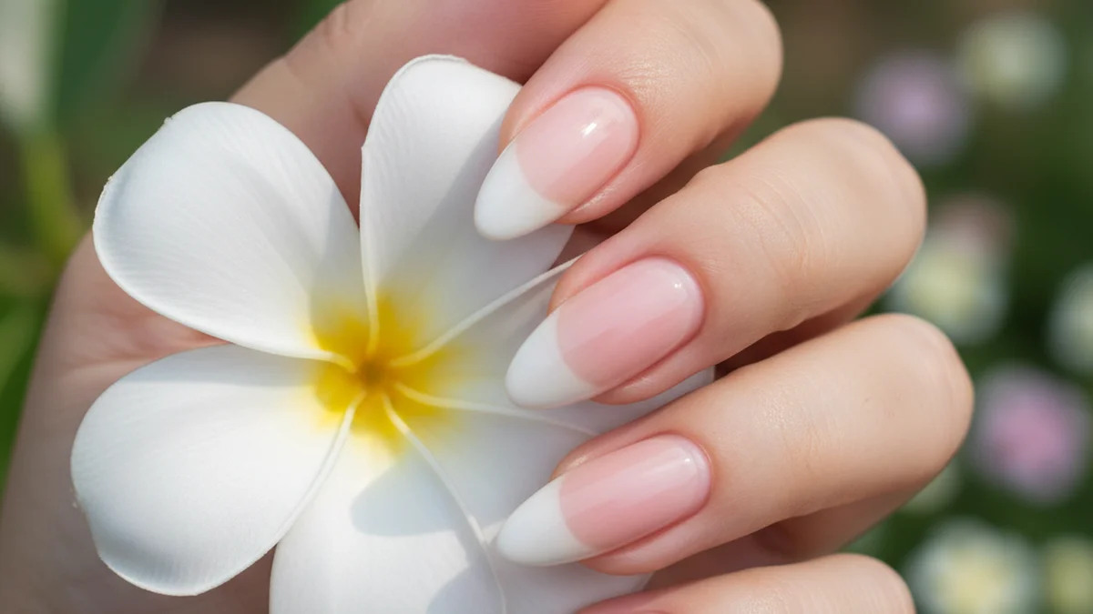 Ongles naturels forts et longs en bonne santé