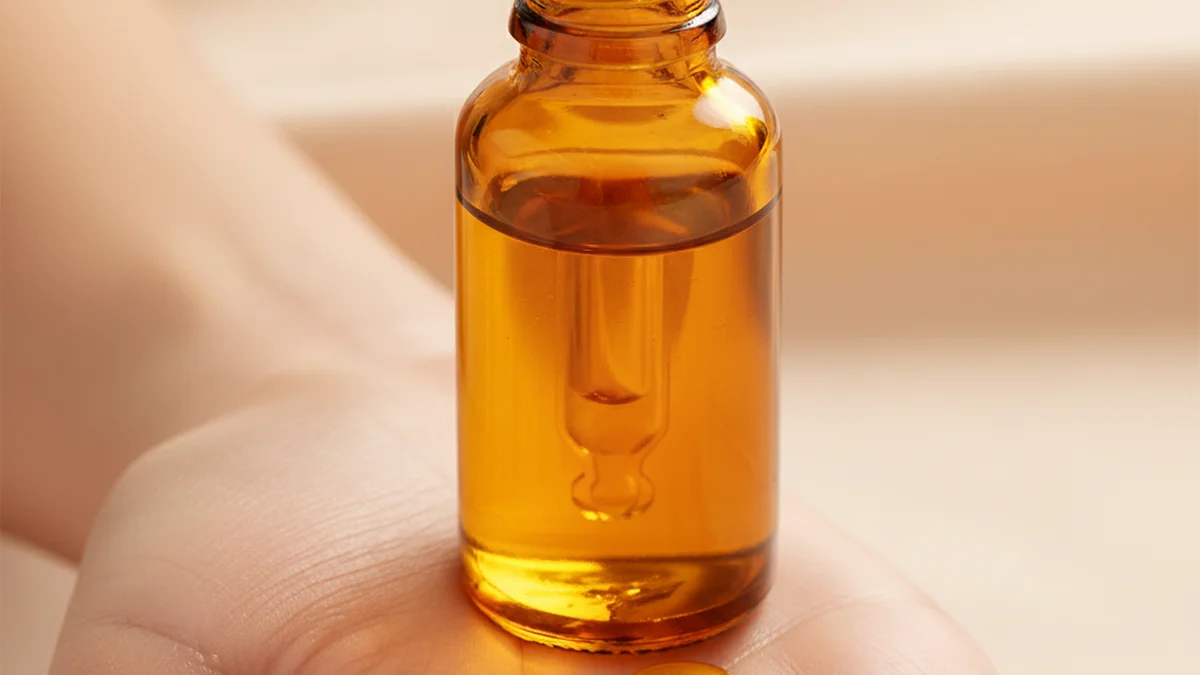 Huile de rose musquee en flacon compte-gouttes, soin regenerant nocturne