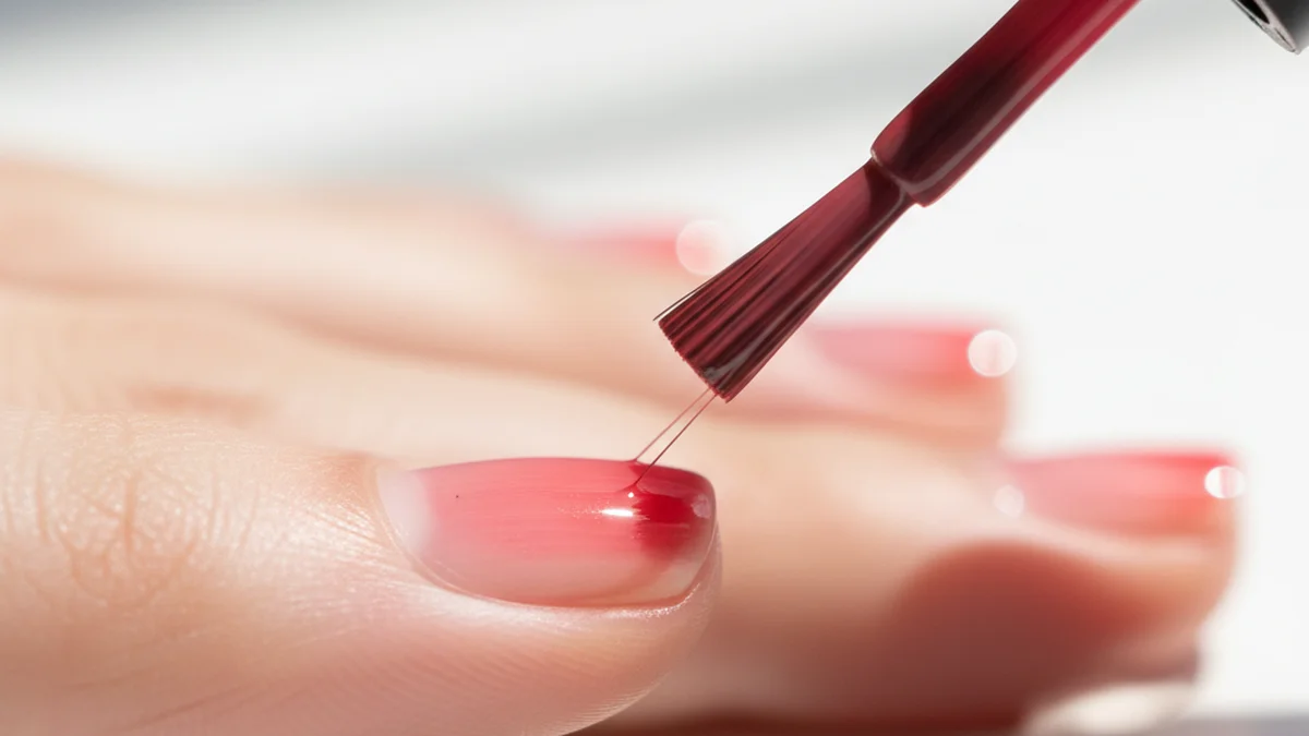 Application de couche fine de vernis avec pinceau