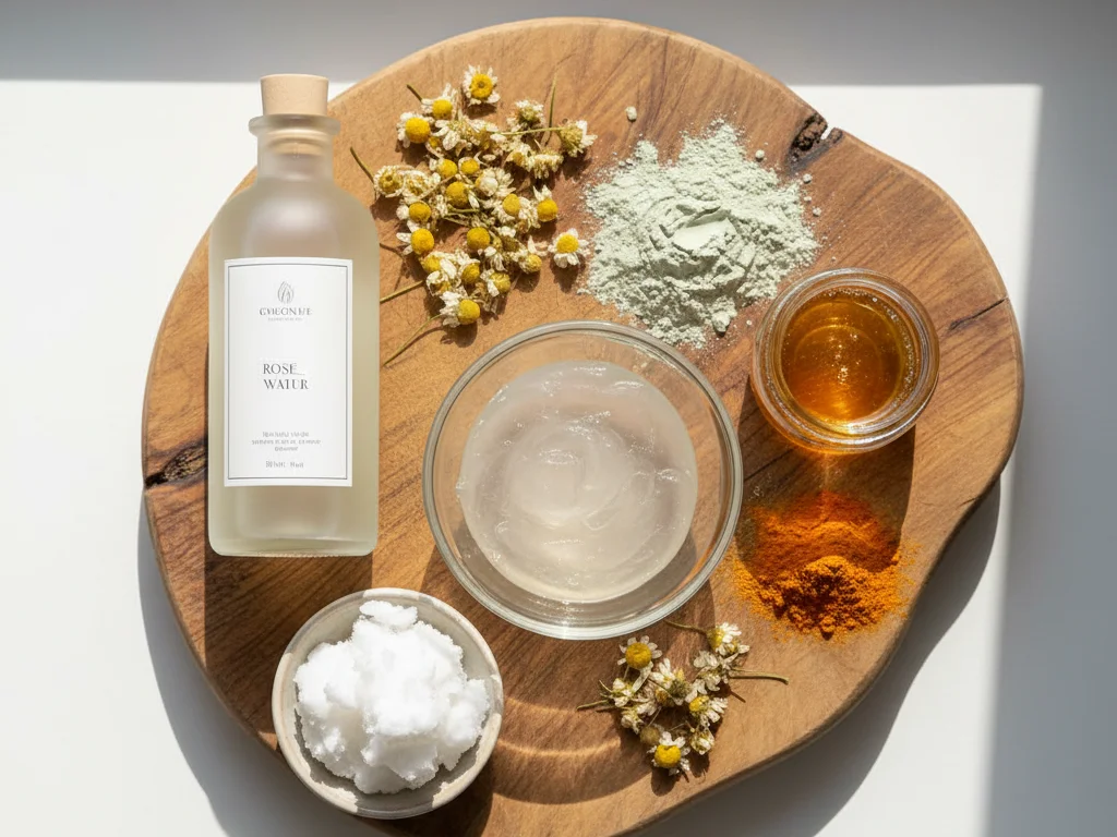 Ingrédients naturels pour soins de la peau