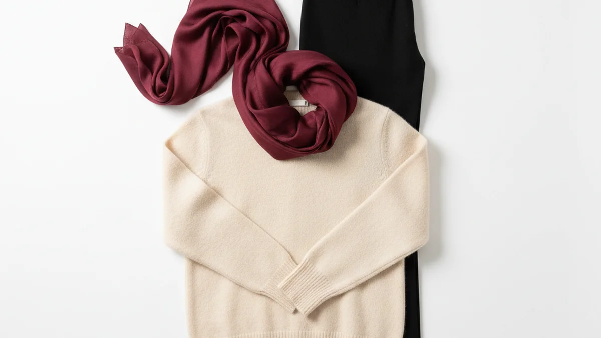 Exemple de tenue respectant la règle des trois couleurs maximum