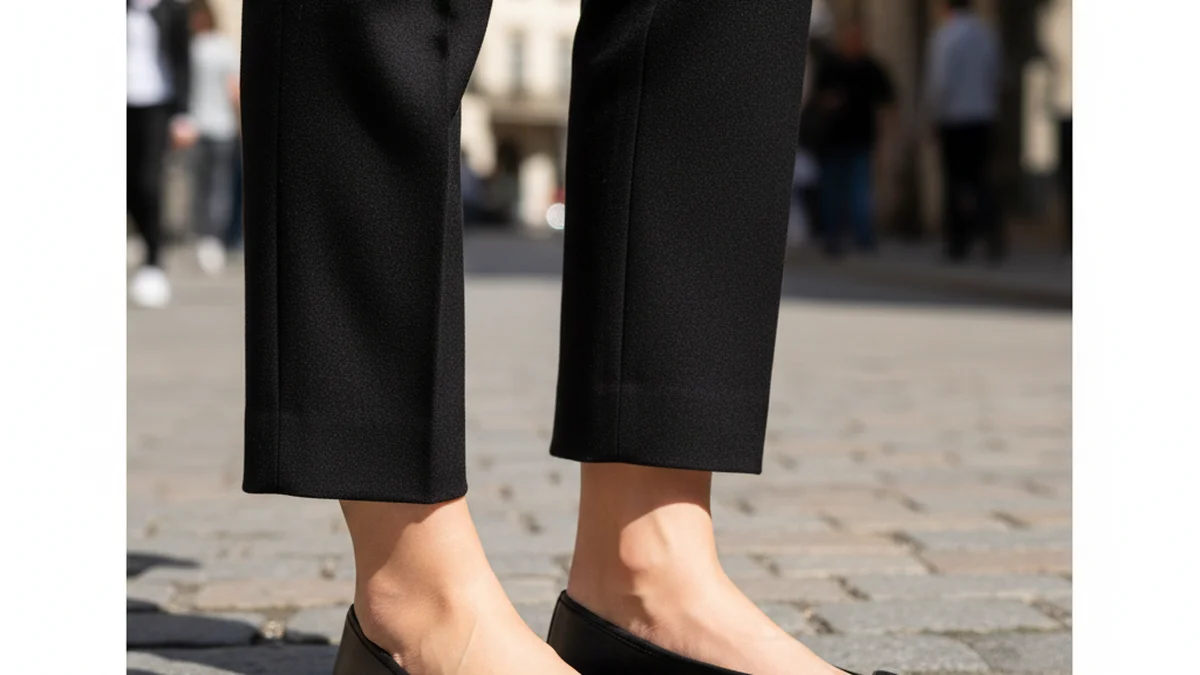 Ballerines structurees à bout carre avec petit noeud, tendance 2026