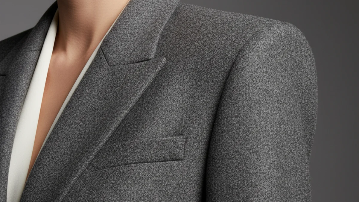 Blazer a épaule marquee, silhouette structuree et élégante