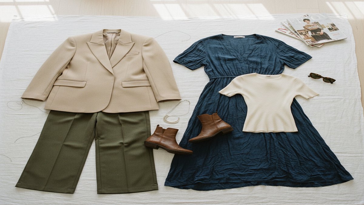 Différentes coupes de vêtements illustrant les silhouettes en mode