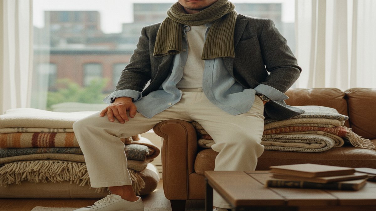 Exemple de superposition de vêtements style casual chic