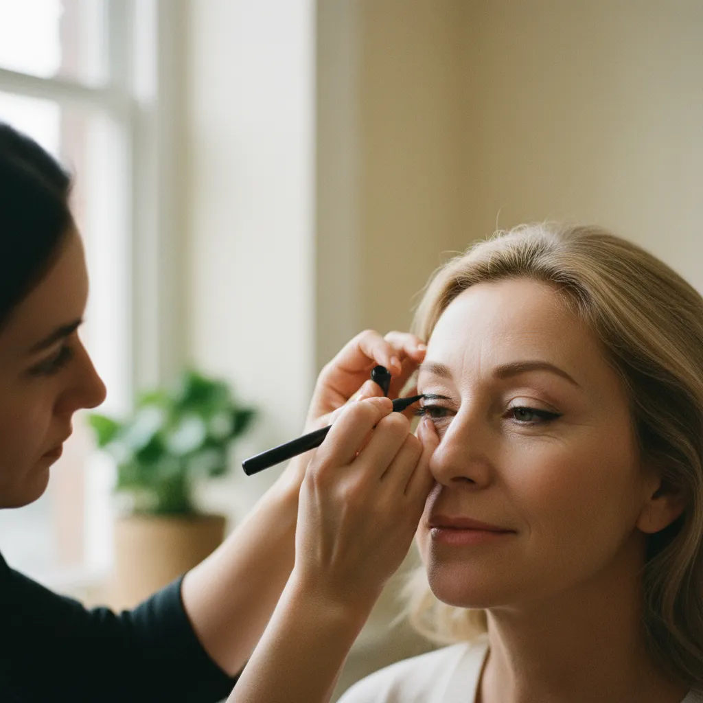 Le trait d'eye-liner en virgule ascendante est la technique pro pour lifter le regard