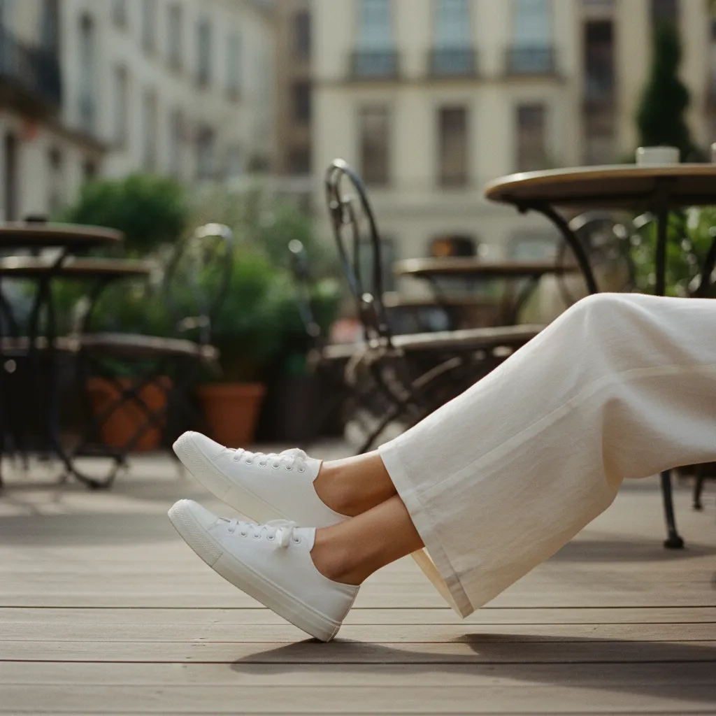 Baskets minimalistes en toile : confort et style au quotidien