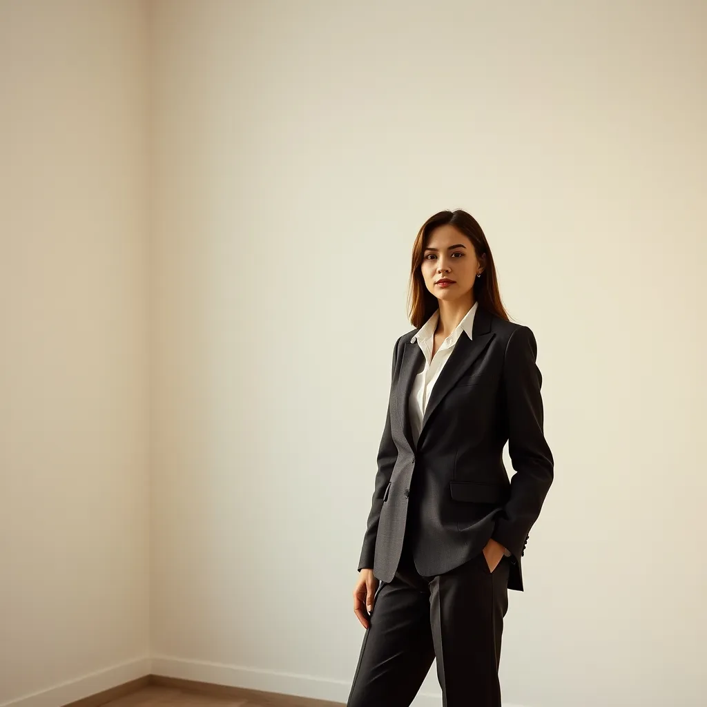 Le tailleur-pantalon gris anthracite est une alternative élégante et confortable au total look noir