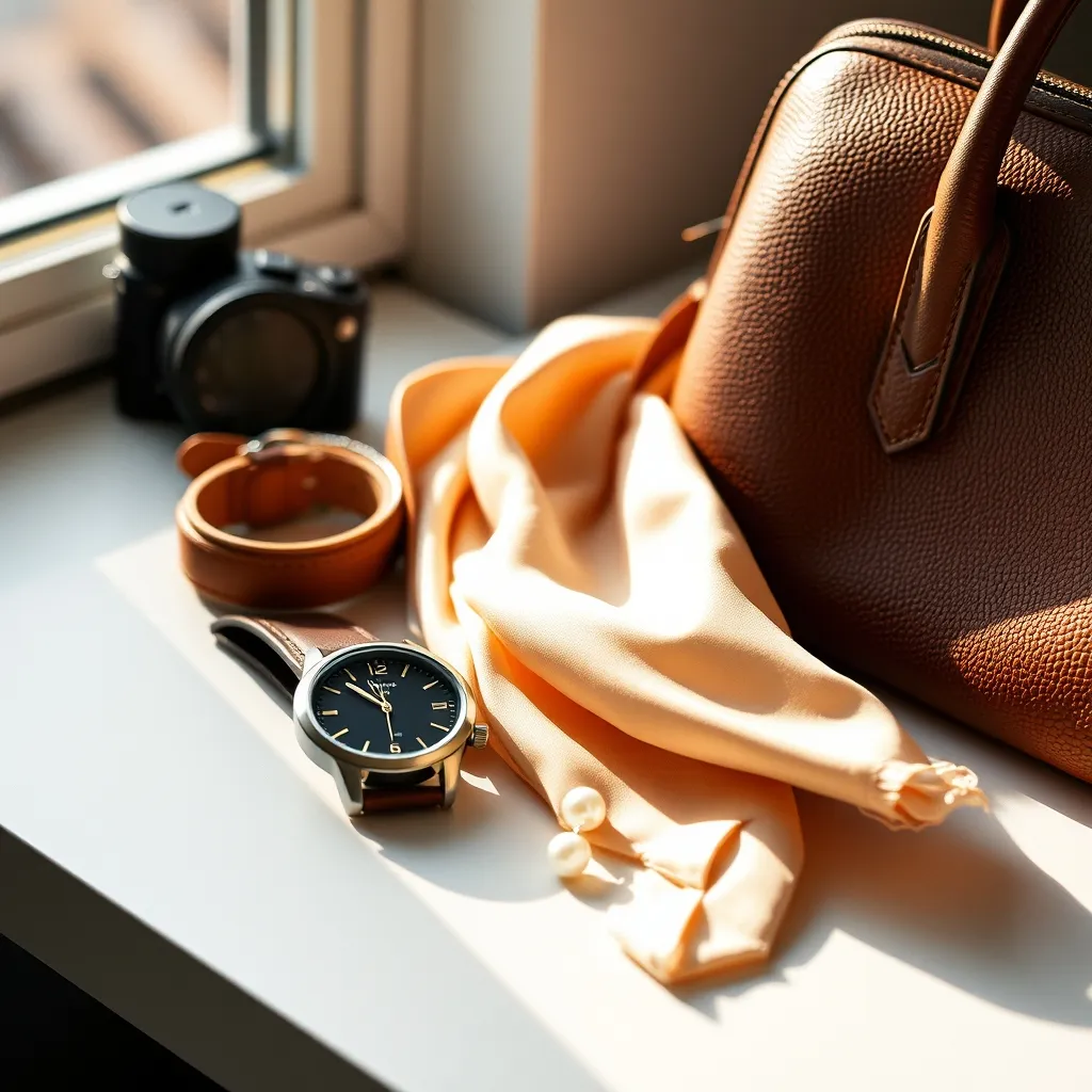 Les accessoires soignés mais discrets complètent la tenue sans la surcharger