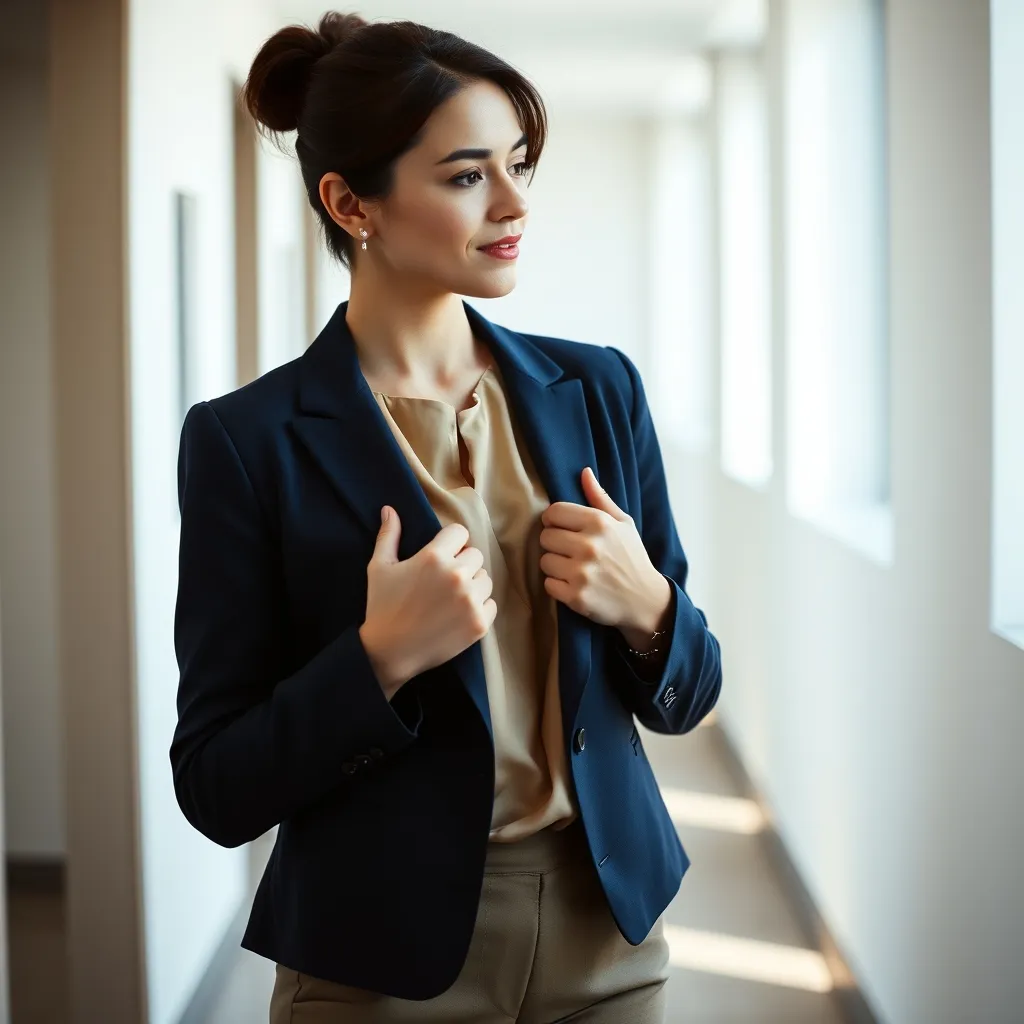 Le blazer structuré reste la pièce maîtresse de toute tenue professionnelle