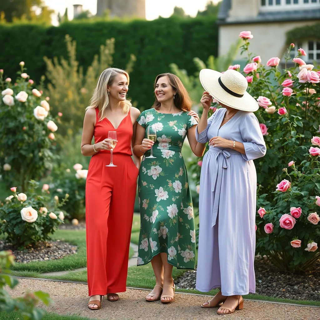 Trois silhouettes, trois styles : la garden party se décline selon chaque morphologie et chaque âge