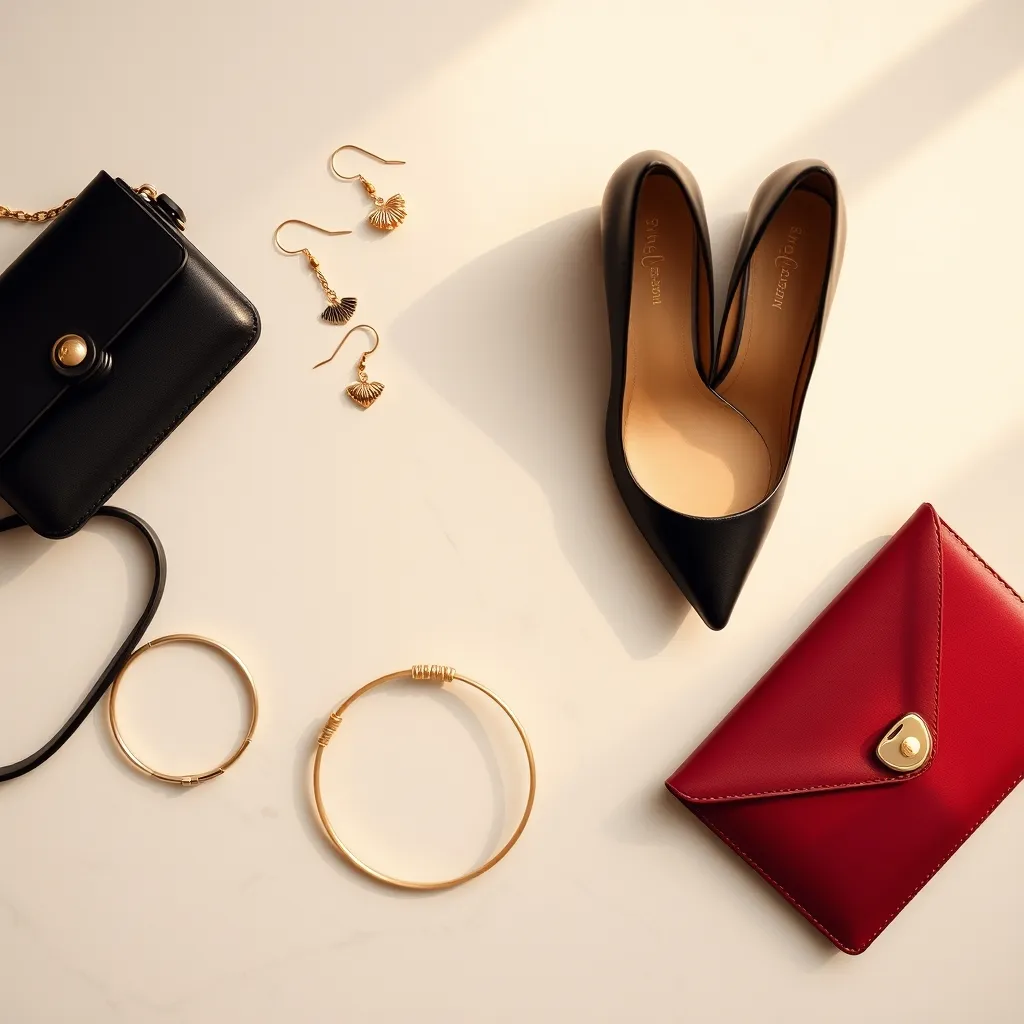 Pochette, escarpins block heel et bijoux dorés : le trio d'accessoires parfait pour la Saint-Valentin